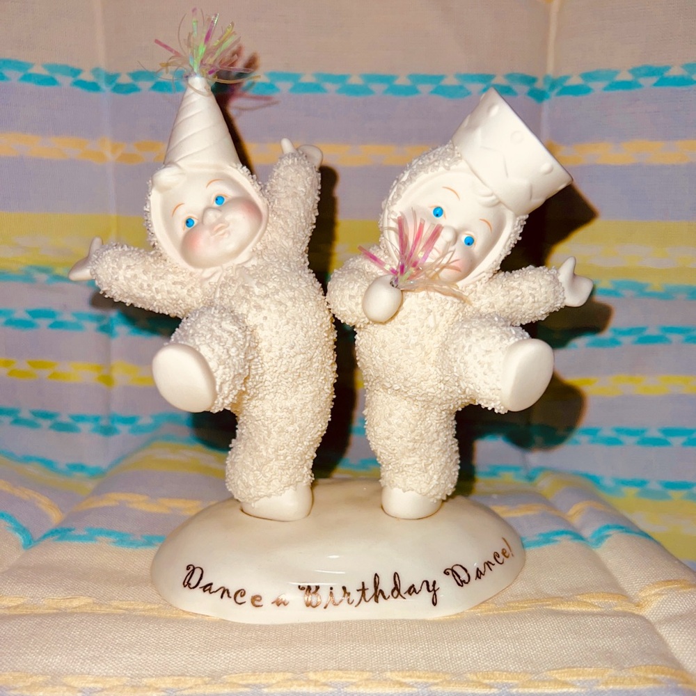 Dept 56 Vintage Snowbabies “Dance a Birthday Dance” Figurine - #56-69630